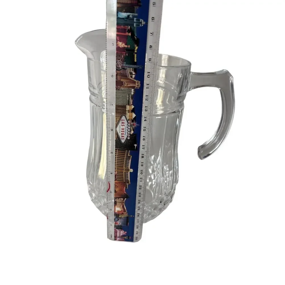 Cristal d’Arques Longchamp 24% Lead Crystal Pitcher 48 Oz France Vintage